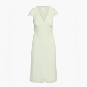 Aritzia Wilfred Camelot Dress in Rainwash Green